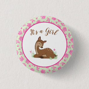 Hjort Fawn Baby Shower Woodland Animals Knapp