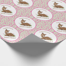 Hjort Fawn Baby Shower Woodland Animals Presentpapper