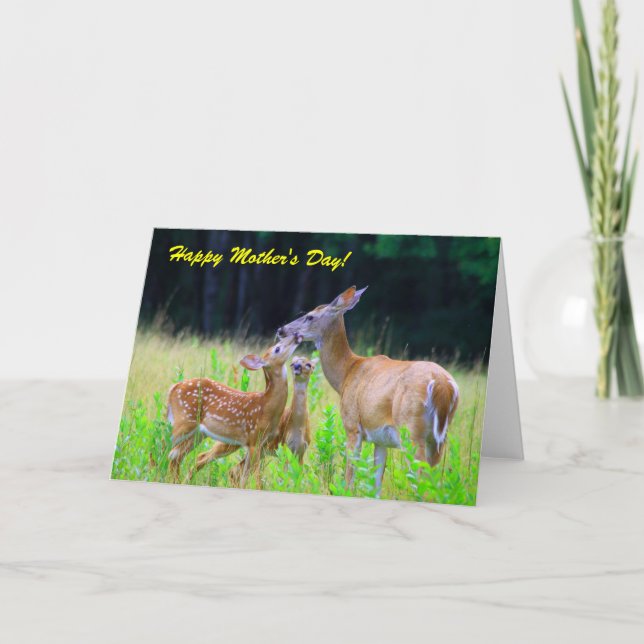Hjort Fawns Nursing, Lycklig Mors dag! Kort (Framsida)
