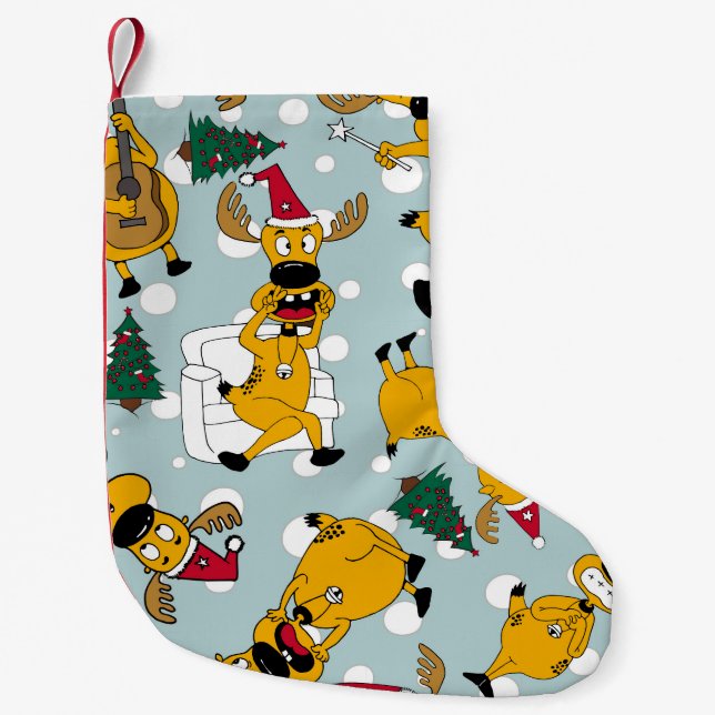 Hjort Festive: juldesign Mönster Liten Julstrumpa (Framsidan)