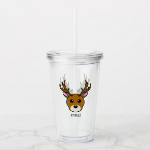 Hjort för akut Tecknad Take Away Mugg