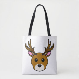 Hjort för akut Tecknad Tygkasse
