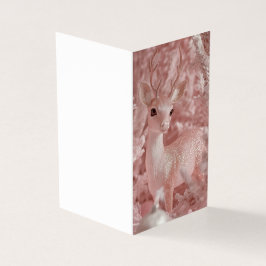 Hjort för dekorativ Rosa Kort