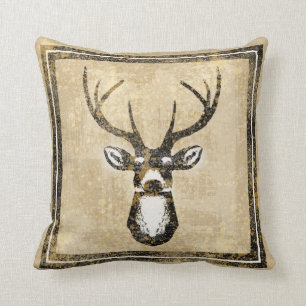 Hjort för den GrungeSandCamo bocken kudder Kudde