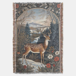 Hjort för elegant Vinter - naturdesign Filt