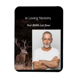 Hjort för Inbjudan-Fridluftsmänniska för Memorial Magnet