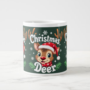 Hjort för julgranar jumbo mugg