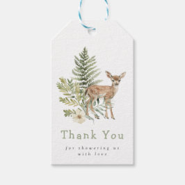 Hjort för trädbefärgning, babykläder presentetikett