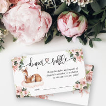 Hjort för vattenfärg i Rosa Blommigt för babyskor