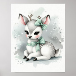 Hjort Forest Nursery Wall Art Poster