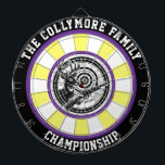 Hjort Forest Target Bullseye Art Darttavla<br><div class="desc">Kraftfull cirkelformad utformning av en hjort med kantler i skogen och ett fet målöverlägg.</div>