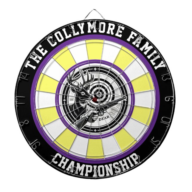 Hjort Forest Target Bullseye Art Darttavla (Framsidan)