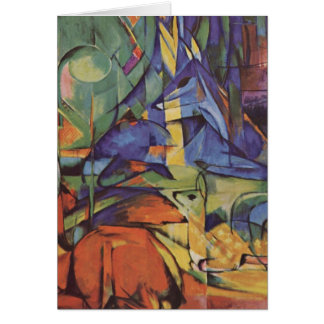 Hjort - Franz Marc Hälsningskort