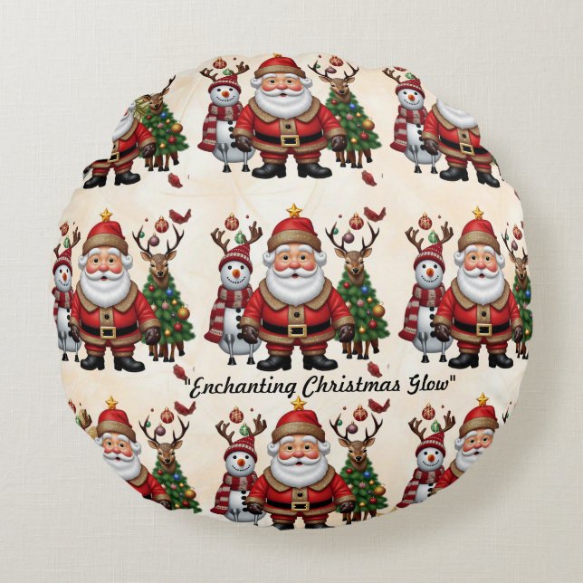 "Hjort Gift" Rund Kudde (Framsidan)