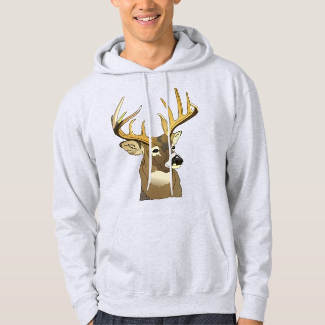 Hjort Head Hoodie (Framsida)