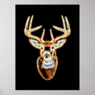 Hjort Head ren Energy Spirit Poster