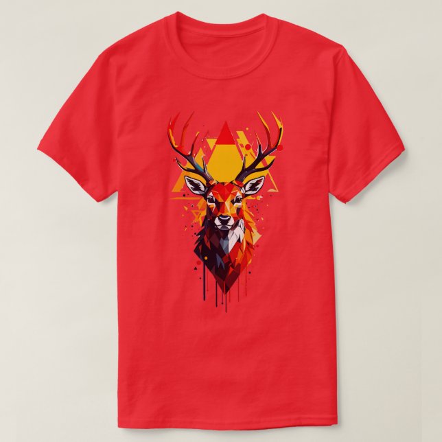 Hjort Head T Shirt (Design framsida)