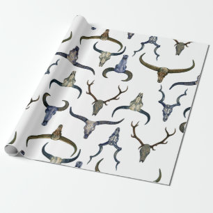 Hjort Horn Mönster Presentpapper