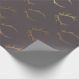 Hjort Horns Brown Guld Chocolate Luxury VIP Presentpapper