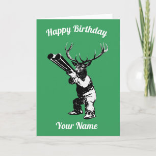 Hjort Hunter Birthday Card Kort
