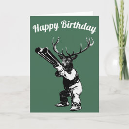 Hjort Hunter Birthday Card Kort