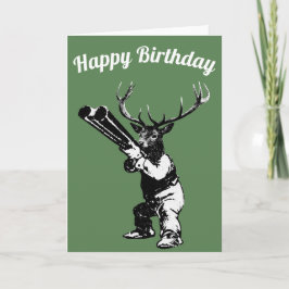 Hjort Hunter Birthday Card Kort