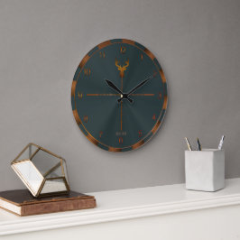 Hjort Hunter Wall Clock Stor Klocka