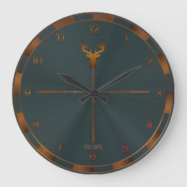 Hjort Hunter Wall Clock Stor Klocka