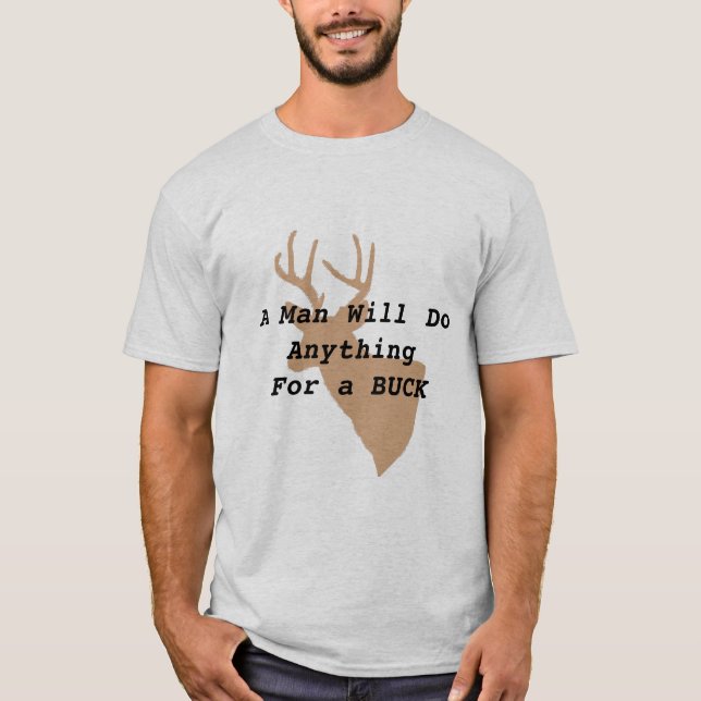 Hjort Hunters humoristiska T-Shirt (Framsida)