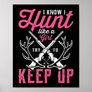 Hjort Hunting Älskare Gift Hunters Jag vet att jag Poster