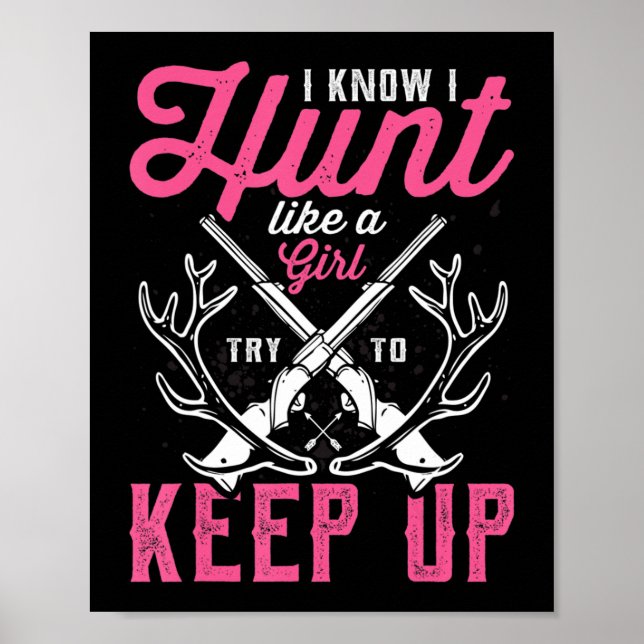 Hjort Hunting Älskare Gift Hunters Jag vet att jag Poster (Framsidan)