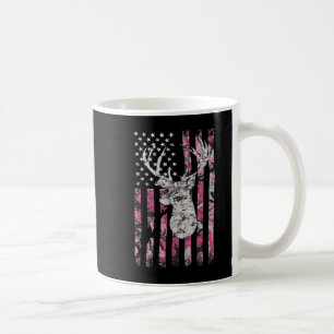 Hjort Hunting Camo American Flagga Buck Kaffemugg