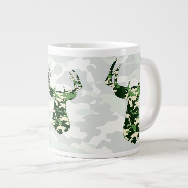 Hjort Hunting Camo Buck Jumbo Mugg (Framsida höger)