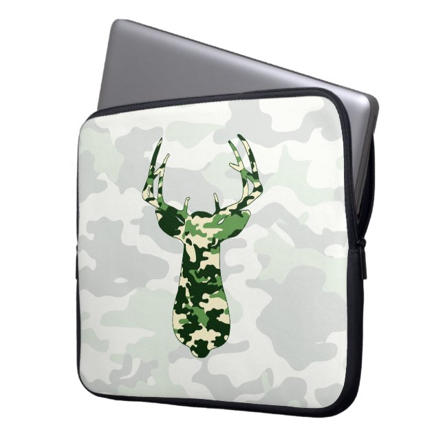 Hjort Hunting Camo Buck Laptop Fodral (Framsidan Vänster)