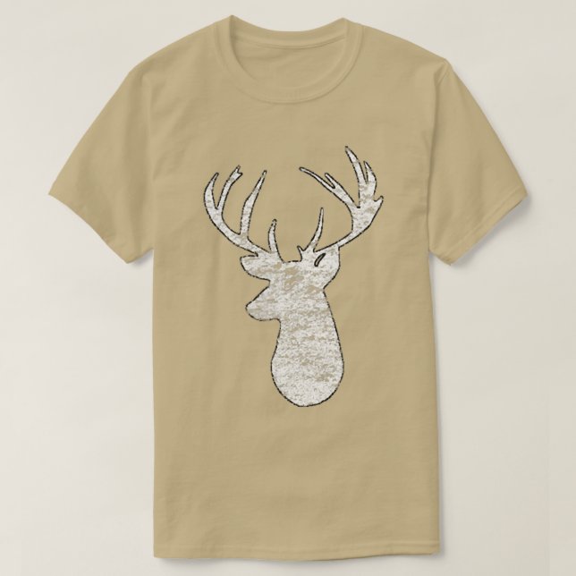 Hjort Hunting Camo Flagga 2Side  T Shirt (Design framsida)