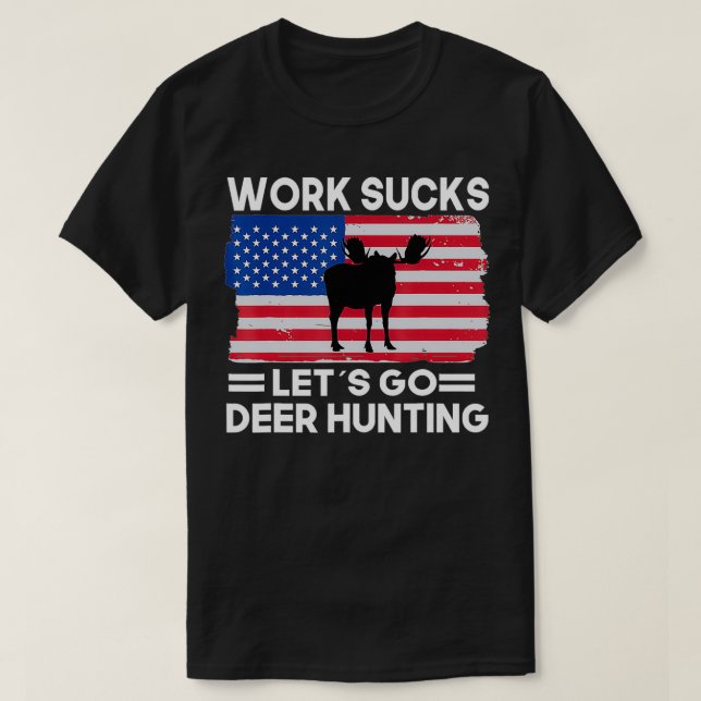 Hjort Hunting Design, Deerhunter T Shirt (Design framsida)