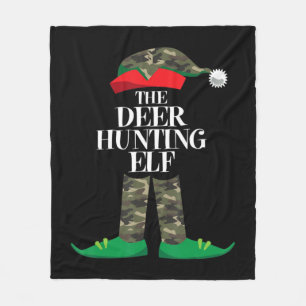 Hjort Hunting Elf Matching Group Family Elf Christ Fleecefilt
