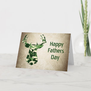 Hjort Hunting Fathers Day Cards Kort