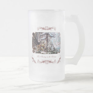 Hjort Hunting Frosted Beer Mugg/Stein Frostat Ölglas