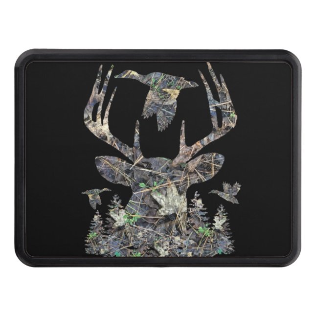Hjort Hunting Gifts, Camo Buck Anka Dragkroksskydd (Framsidan)