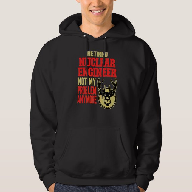 Hjort Hunting i Ingenjör Hoodie (Framsida)