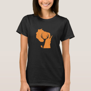 Hjort Hunting in Wisconsin We Kärlek Hunting Hjort T Shirt