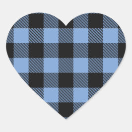 Hjort Hunting Lodge Baby Shower Antlers Boy Blue Hjärtformat Klistermärke