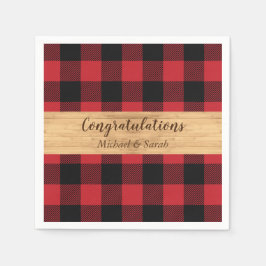 Hjort Hunting Lodge Baby Shower Antlers Pappersservett