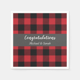 Hjort Hunting Lodge Baby Shower Antlers Pappersservett