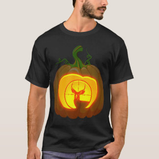 Hjort Hunting Pumpkin Halloween Shirt T Shirt