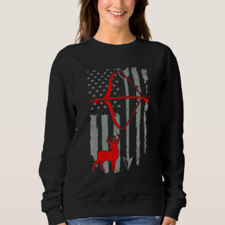 Hjort Hunting Shirt American Flagga Bow Hunting Hu T
