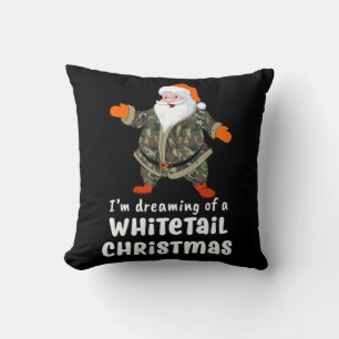 Hjort Hunting Whitetail jul Camo Santa Kudde
