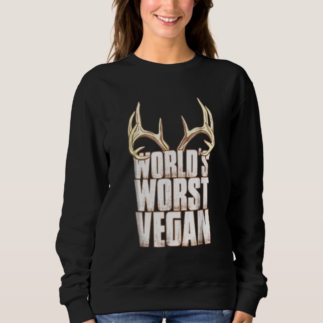 Hjort Hunting Worlds Vegan T Shirt (Framsida)