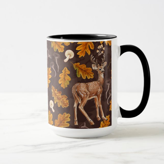Hjort i autoskogen mugg (Höger)